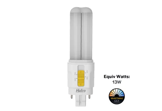 LED Double Tube Omni-Directional Plug-In Lamp GX23 2-Pin Base 3000K-3500K-4000K-5000K 5.5 Watt (13W Equivalent) Hybrid Type A (Magnetic Ballast) - Type B, Non-Dimmable - 82846