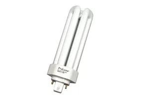 Halco CFL Triple Tube 4-Pin Electronic T4 Bulb GX24Q-3 Base 26W 3500K Dimmable, compact fluorescent light bulb with three tubes and GX24Q-3 base for energy-efficient lighting.