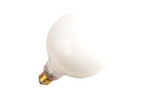 Incandescent Decorative White Globe G16 Bulb Candelabra Base 25W CC-2V Filament Dimmable