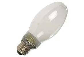 Halco HID High Pressure Sodium LU35 ED17 Bulb, clear bulb with medium (E26) base, 2000K warm yellow light, 35W, dimmable for outdoor lighting