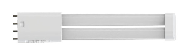 Eiko 8W 900lm PLL Type B Film Coated LED Tube Light, 80CRI, available in 30K, 35K, 40K, 50K, 65K color temperatures, suitable for 120-277V, 2G11 base.