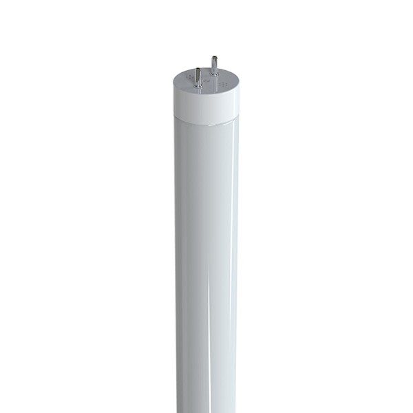 Eiko 9.9W 1800LM T8 4FT Type A Glass 80 CRI 4000K G13 LED Tube Light, front view of the energy-efficient light tube with a sleek white glass exterior.