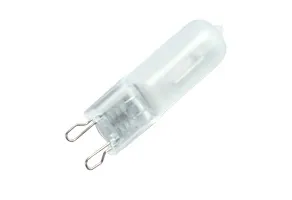 JCD Type Halogen T4 Bulb 25W 130V 2650K G9 Base 280 Lumens CC2V Filament 2000 Avg Life 99 CRI Dimmable