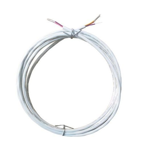 22AWG 3 conductors cable, white jacket, No Plug, 300V, 6.5ft