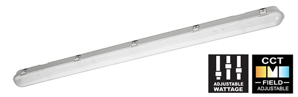 Aleo Lighting LVX-8-UXL-54/8CT XE G4 – Slim LED Linear Vapor Tight, 8', 38W / 46W / 54W, 3500K / 4000K / 5000K