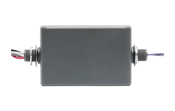 Aleo Lighting LDCM-PL-120-277-010V-GR – Dimming control module, converts 0-10V signal to reverse phase dimming, 1000W/450W max. (277V/120V) load, Plenum Rated, J-Box mount