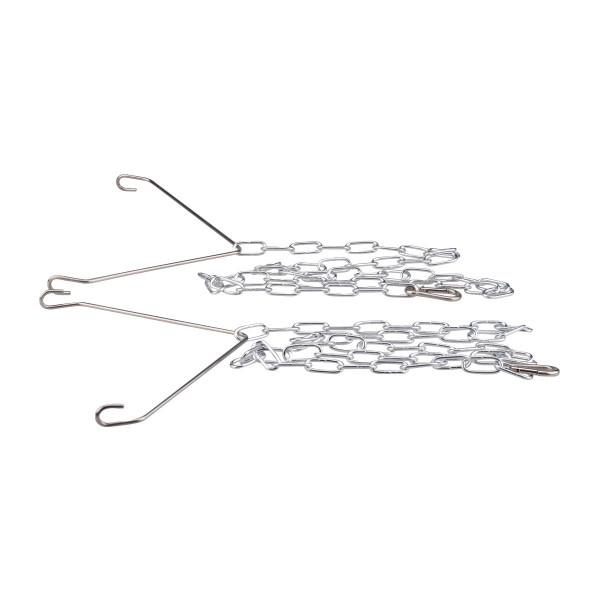 Eiko LH1 and LHS1 V-Hook & Chain Kit, 3.3ft, stainless steel safety chains with hooks, used for secure hanging and support in industrial or emergency applications.