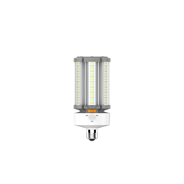 Eiko LED HID Corn Cob 36/27/18W 5220LM 80CRI 30/40/50K 120-277V E26, LED corn bulb with multiple rows of LED chips and adjustable color temperatures.