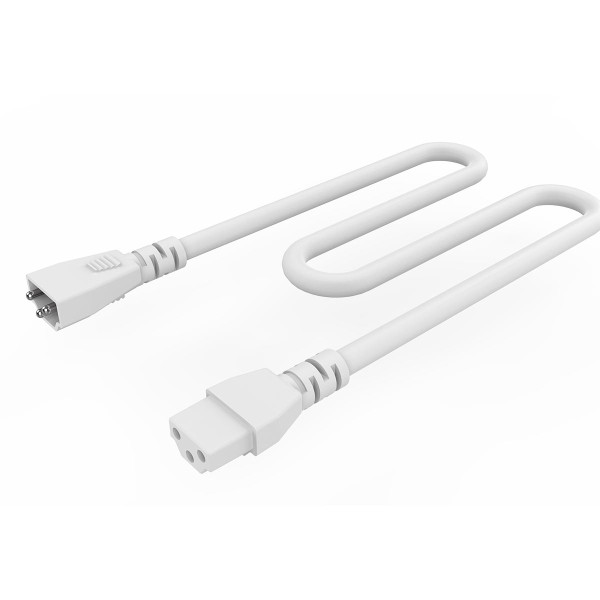 Eiko 36" Interconnect wire for LS2 and LS3, white automotive electric wiring with connector plug design.