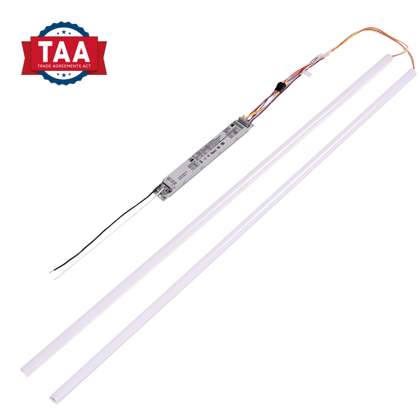 Magnetic Retrofit Kit, 2 Strips x 4', PowerSet 35/28/20W, FieldCCeT 3500/4000/5000K, 120-347V, 0-10V Dimming