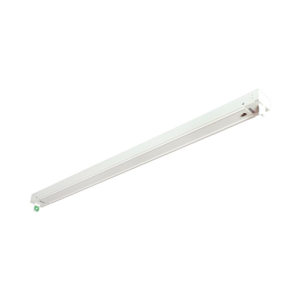 Eiko Tube Ready Strip 4ft 1-4ft Line Voltage Double Ended Lamp, white fluorescent light fixture for commercial or industrial lighting.