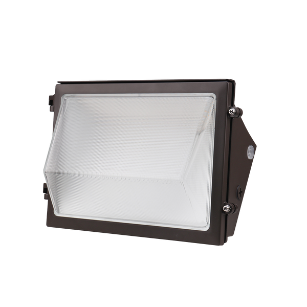 TWP1 Traditional Wall Pack, PowerSet 120/105/90W, FieldCCeT 3000/4000/5000K, 120-347V, 0-10V Dimming, Photocell, Bronze