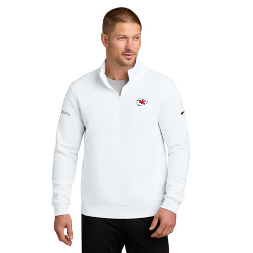 CHIEFS - Nike Club Fleece Sleeve Swoosh 1/2-Zip