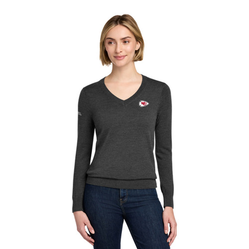 CHIEFS - Brooks Brothers® Women's Washable Merino V-Neck Sweater