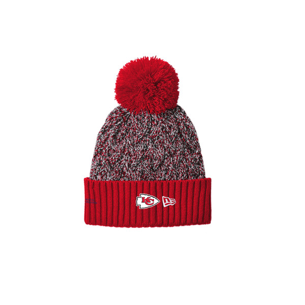 CHIEFS - New Era Marled Knit Pom Beanie