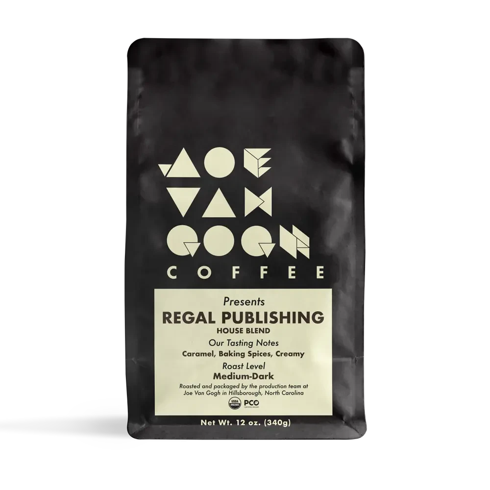 Joe Van Gogh coffee - Regal House Publishing blend
