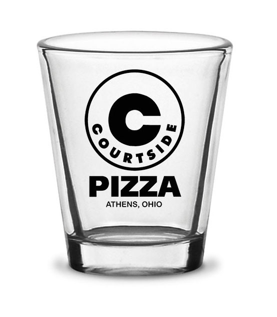 Courtside Pizza Athens, Ohio Shot Glass Ohio University