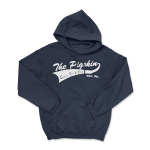 The Pigskin Bar Athens, Ohio Classic Logo - Navy Blue Hoodie The Pigskin Bar Athens, Ohio Classic Logo - Navy Blue Hoodie