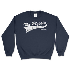 The Pigskin Athens, Ohio Navy Blue Crewneck Sweatshirt The Pigskin Athens, Ohio Navy Blue Crewneck Sweatshirt