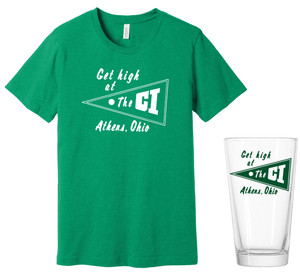 The C.I. Bar Athens, Ohio T-Shirt & Pint Glass Bundle The C.I. Bar Athens, Ohio T-Shirt & Pint Glass Bundle