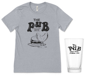 The Pub Athens, Ohio T-Shirt and Pint Glass Combo - Ohio University The Pub Athens, Ohio T-Shirt and Pint Glass Combo - Ohio University