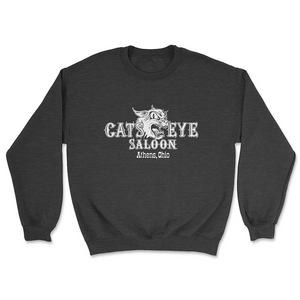 Cat's Eye Saloon Athens, Ohio Black Crewneck Sweatshirt Cat's Eye Saloon Athens, Ohio Black Crewneck Sweatshirt