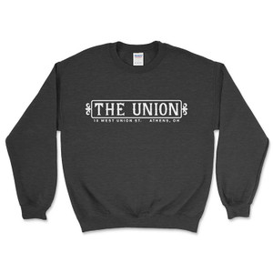 The Union Bar Athens, Ohio Black Crewneck Sweatshirt The Union Bar Athens, Ohio Black Crewneck Sweatshirt