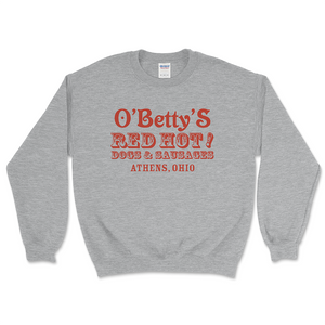 O Betty's Athens, Ohio Grey Crewneck Sweatshirt