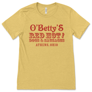 O'Betty's Athens, Ohio Short-Sleeved Heather Gold Unisex T-Shirt - Ohio University O'Betty's Athens, Ohio Short-Sleeved Heather Gold Unisex T-Shirt - Ohio University