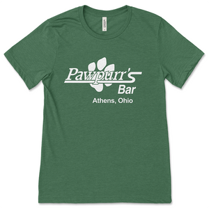 Pawpurr's Bar Athens, Ohio Unisex Green T-Shirt - Ohio University Pawpurr's Bar Athens, Ohio Unisex Green T-Shirt - Ohio University
