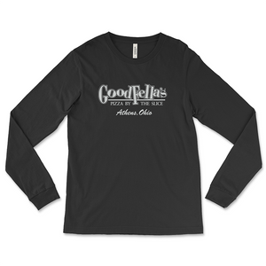 Goodfella's Pizza Athens, Ohio Black Long-Sleeved T-Shirt - Ohio University Goodfella's Pizza Athens, Ohio Black Long-Sleeved T-Shirt - Ohio University
