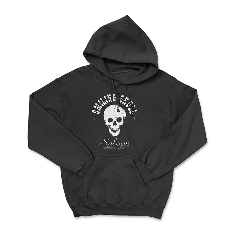 The Smiling Skull Saloon Athens, Ohio Black Hoodie