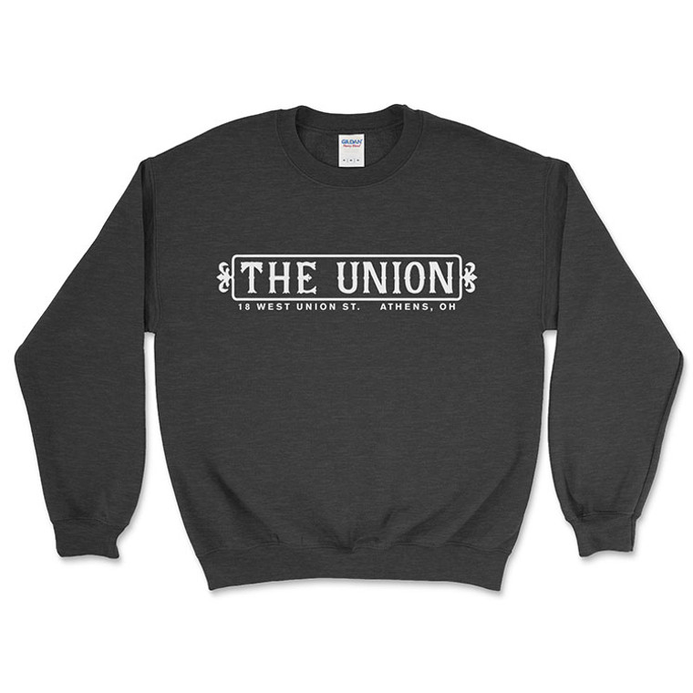 The Union Bar Athens, Ohio Black Crewneck Sweatshirt