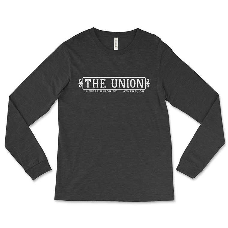 The Union Bar Athens, Ohio Long-Sleeve Black T-Shirt