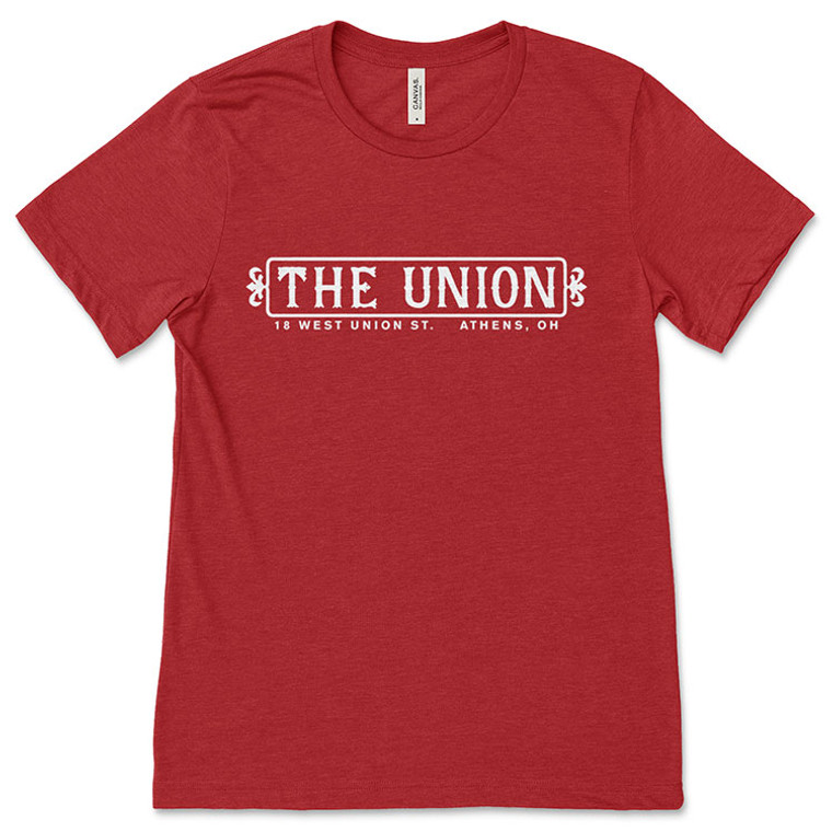 The Union Bar Athens, Ohio Heather Red T-Shirt