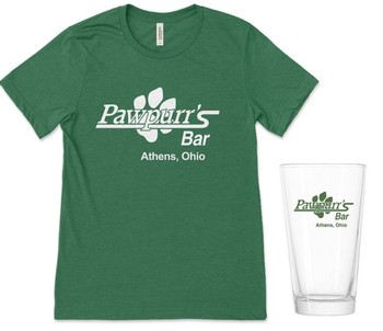 Pawpurr's Bar Athens, Ohio T-Shirt & Pint Glass Bundle | Ohio University