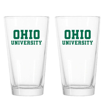 Ohio University Pint Glasses, Court Street Crawl