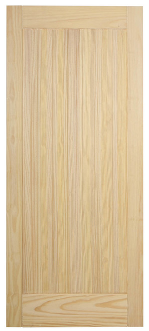 36" 1 Panel Clear Pine Interior Barn Door