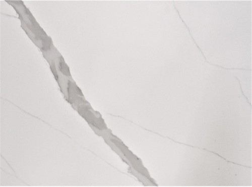 3CM Quartz Calacatta Prefab | 110"x 26"