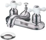 136204 Two Handle Lavatory Faucet, Satin Nickel