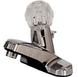 Non-Metallic Single Handle with Pop Up, Chrome