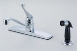 125802 Single Handle  Faucet with Spray, Chrome