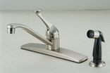 123099 Single Handle  Faucet with Spray, Satin Nickel
