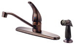 125314 Single Handle  Faucet with Spray, Classic Bronze