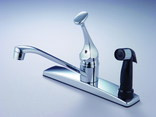 125154 Single Handle  Faucet with Spray, Chrome