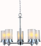 Avalon 5 Light Chandelier, Chrome