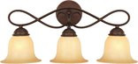 3 Light Bennington Bathroom Light, Antique Bronze