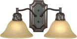 2 Light Seville Bathroom Light, Classic Bronze