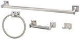 Sunset Collection 4pc. Bath Set, Satin Nickel