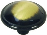 1 1/4-in Round Cabinet Knob, Antigue Brass